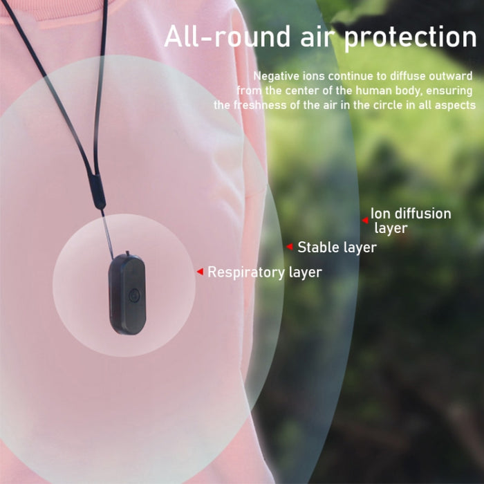 EP206 Hanging Neck Negative Ion Necklace Air Purifier