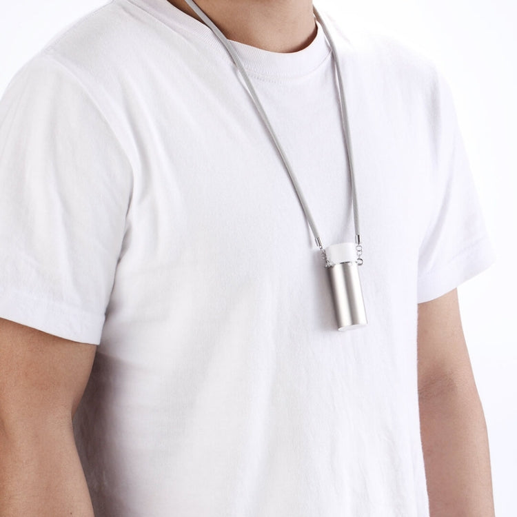 EP205 Portable Air Purifier Home Negative Ion Necklace Mini Hanging Collar Purifier, Silver, Black