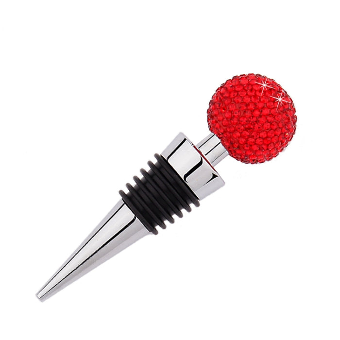 Crystal Ball Red Wine Stopper Diamond Zinc Alloy Metal Sealed Wine Cork