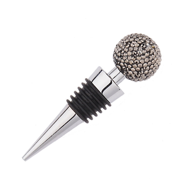 Crystal Ball Red Wine Stopper Diamond Zinc Alloy Metal Sealed Wine Cork