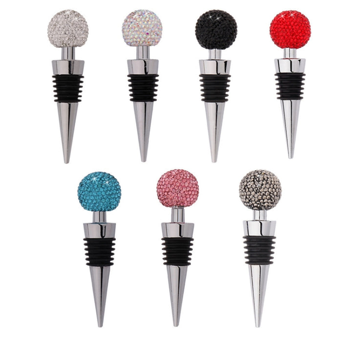 Crystal Ball Red Wine Stopper Diamond Zinc Alloy Metal Sealed Wine Cork