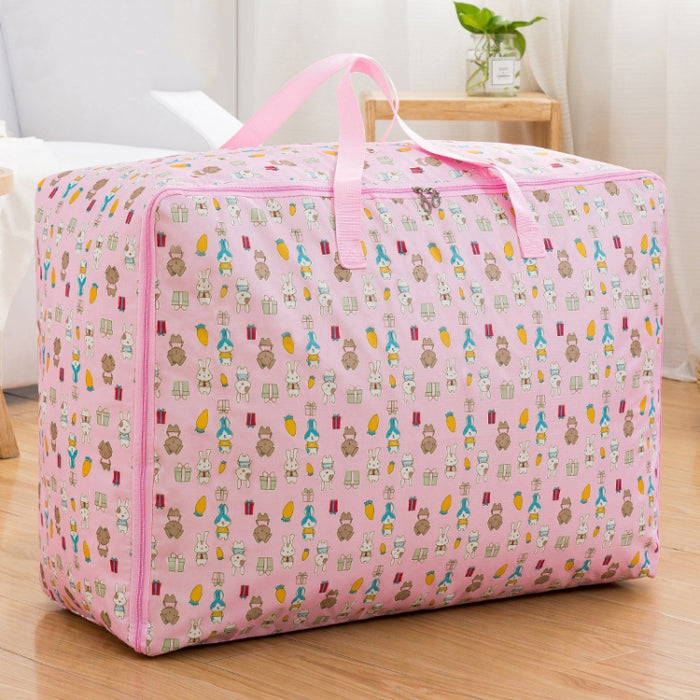 Oxford Cloth Quilt Moisture-Proof & Waterproof Storage Bag Zipper Portable Moving Luggage Bag, Series 4