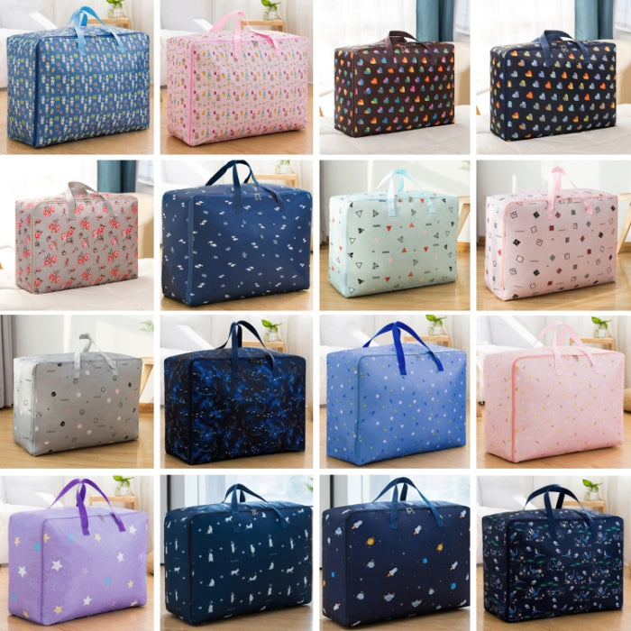 Oxford Cloth Quilt Moisture-Proof & Waterproof Storage Bag Zipper Portable Moving Luggage Bag, Series 4