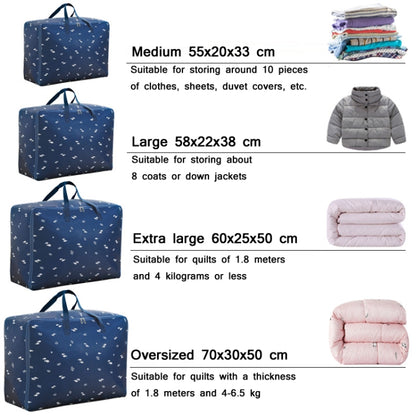 Oxford Cloth Quilt Moisture-Proof & Waterproof Storage Bag Zipper Portable Moving Luggage Bag, Series 4