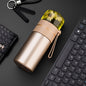 739 316 Stainless Steel Tea Glass Thermos Cup, White, Black, Gold