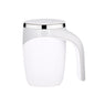 A223 Stainless Steel Automatic Magnetized Coffee Mixing Cup, White, Brown