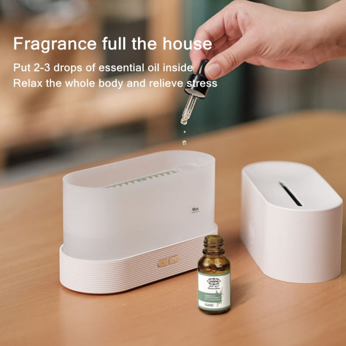 Flame Aroma Diffuser Night Light Humidifier