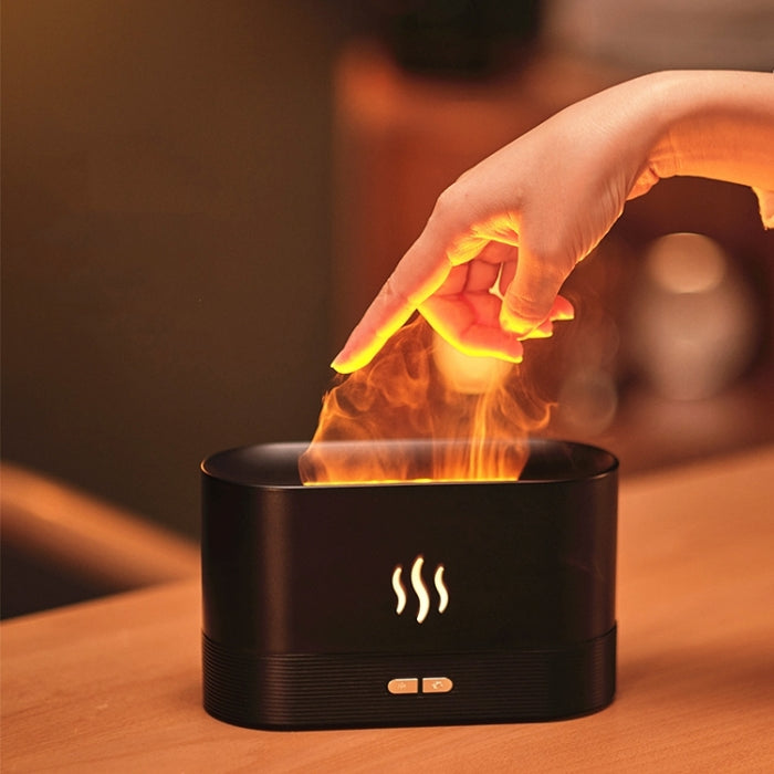 Flame Aroma Diffuser Night Light Humidifier