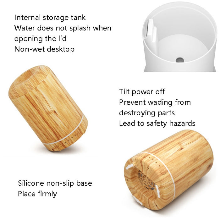 STB-105 Wood Grain Aromatherapy USB Air Purifier