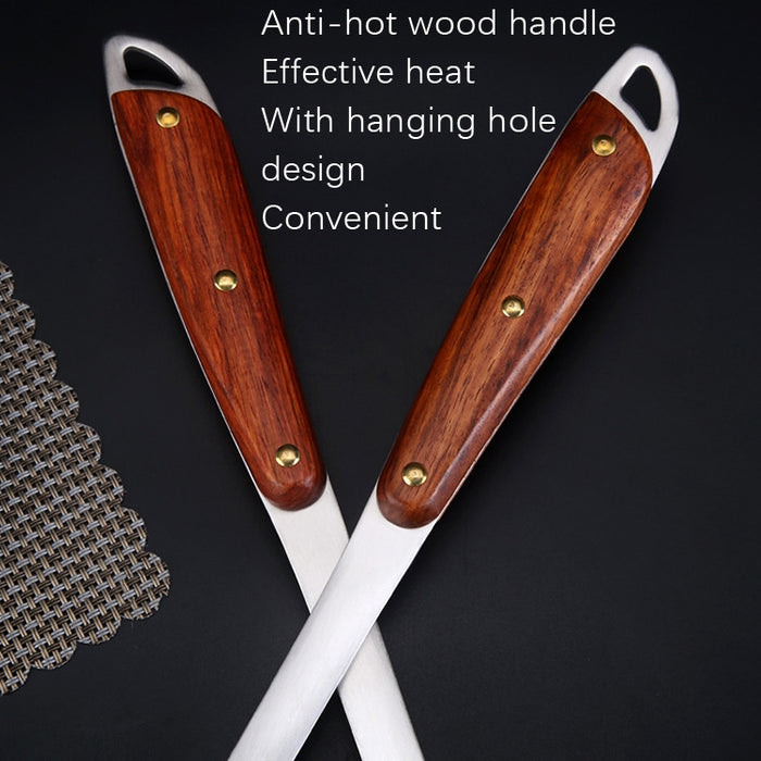 304 Stainless Steel Wooden Handle Kitchenware Home Kitchen Equipment, Style: