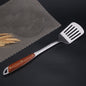 304 Stainless Steel Wooden Handle Kitchenware Home Kitchen Equipment, Style:, Fried Spatula, Soup Spoon, Slotted Shovel, Slotted Spoon