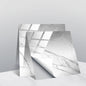 PVC Crystal Covered Film Geometric Pattern Tile Wall Sticker, 20 PCS 10cm