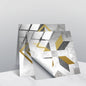 PVC Crystal Covered Film Geometric Pattern Tile Wall Sticker, 20 PCS 15cm