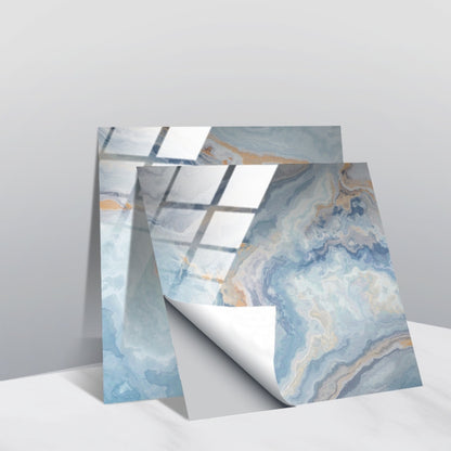 PVC Crystal Covered Film Geometric Pattern Tile Wall Sticker, 20 PCS 20cm