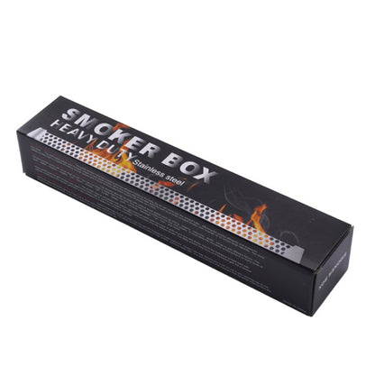 12 Inch Stainless Steel 304 Smoked Tube BBQ Box Outdoor Cold Smoke Box,Style:, Only Tube, Tube + Brush + Hook