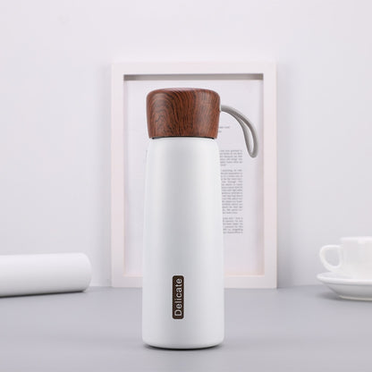 Delicate 304 Stainless Steel Wood Grain Thermos Cup