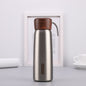 Delicate 304 Stainless Steel Wood Grain Thermos Cup, 400ml, 500ml