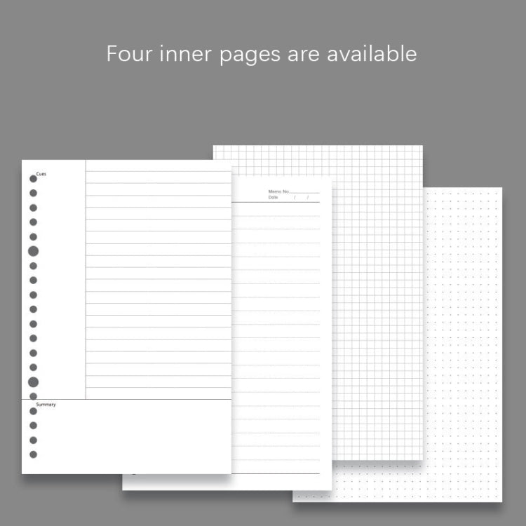 Transparent Matte PP Soft Shell Cover Hand Accountive Page, Style:, A5 Horizontal Core, A5 Cornell Core, A5 Mesh Core, A5 Point Array Core, B5 Horizontal Core, B5 Cornell Core, B5 Mesh Core, B5 Point Array Core