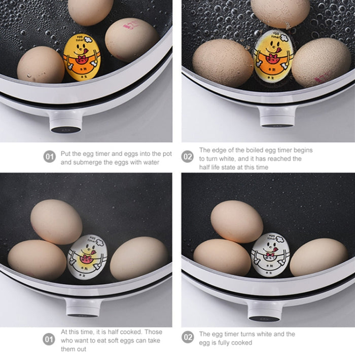 Boiled Egg Timer Reminder Color-changing Cartoon Egg Timer, Specification: Japanese