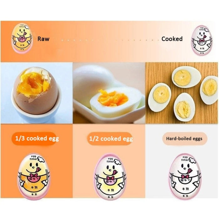 Boiled Egg Timer Reminder Color-changing Cartoon Egg Timer, Specification: Japanese