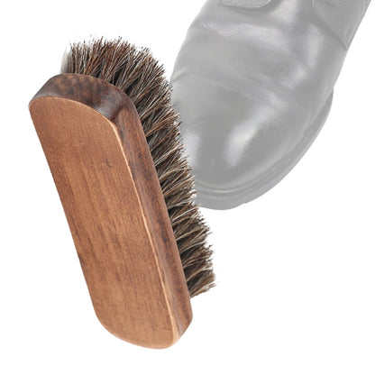 Horse Mane Shoes Brush Mahogany Brush Fur Shoes Cleaning And Dust Brush