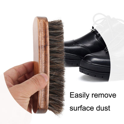 Horse Mane Shoes Brush Mahogany Brush Fur Shoes Cleaning And Dust Brush