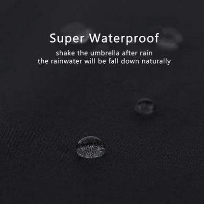 PARACHASE Large Ruggedized Shrink Retro Wind-Resistant Folding Umbrella, Blue, Black