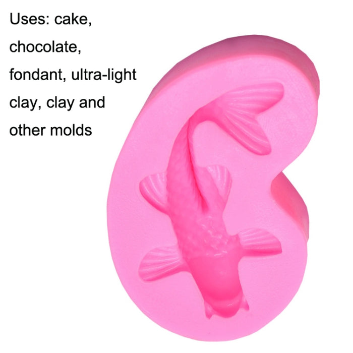 2 PCS Goldfish Baking Fondant Silicone Mold Cake Decorating