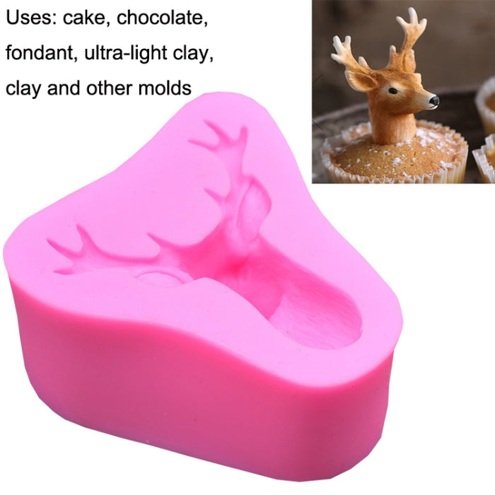 Deer Head Silicone Fondant Cake Mold