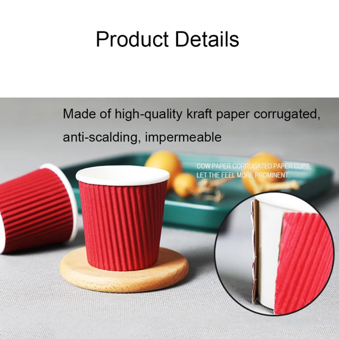 Disposable Thickened Anti-scalding Corrugated Coffee Cup