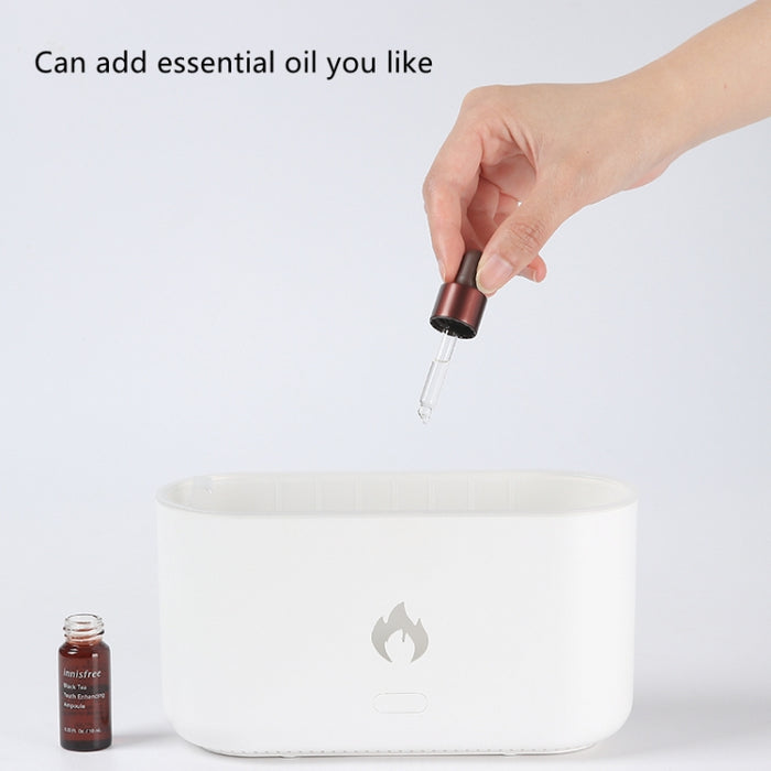 JF801 Desktop Simulation Flame Aroma Diffuser Humidifier