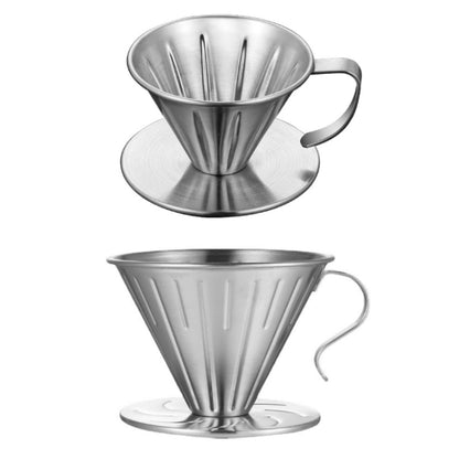 Double-layer Stainless Steel Pour-over Coffee Filter, Size: