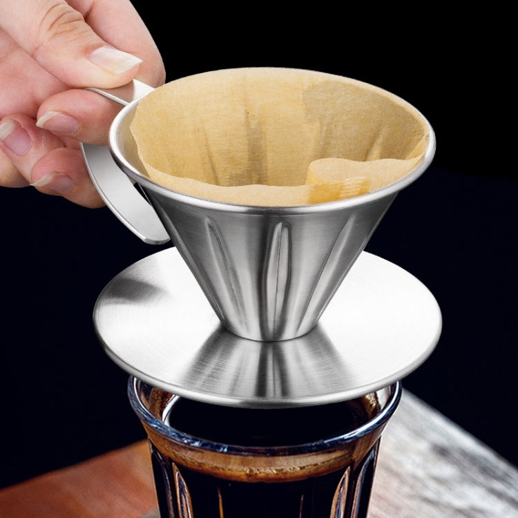 Double-layer Stainless Steel Pour-over Coffee Filter, Size: