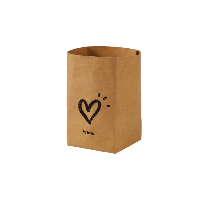 Desktop Separate Storage Washable Kraft Paper Bag, Size: