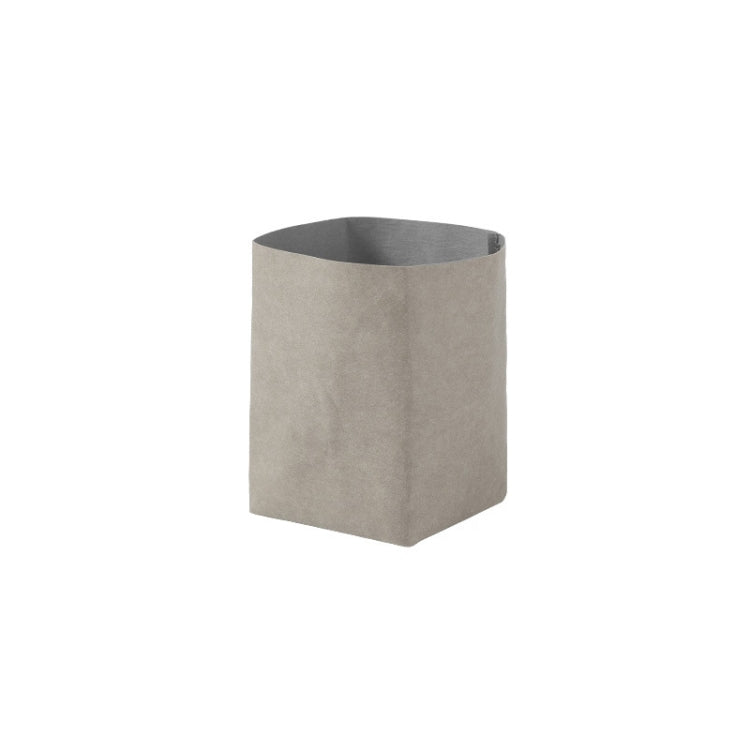 Desktop Separate Storage Washable Kraft Paper Bag, Size:, 10x10x15cm, 12x12x23cm, 15x15x28cm, 20x20x35cm, Bear 10x10x15cm, Gray 10x10x15cm, Gray 12x12x23cm, Gray 15x15x28cm, Gray 20x20x35cm