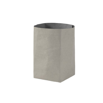 Desktop Separate Storage Washable Kraft Paper Bag, Size:, 10x10x15cm, 12x12x23cm, 15x15x28cm, 20x20x35cm, Bear 10x10x15cm, Gray 10x10x15cm, Gray 12x12x23cm, Gray 15x15x28cm, Gray 20x20x35cm