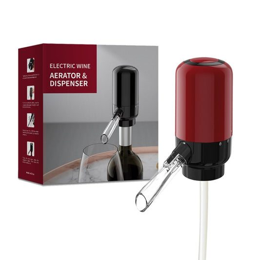 Electric Red Wine Decanter Dispenser,Style:, Red ABS, Stainless Steel, Stainless Steel With Base