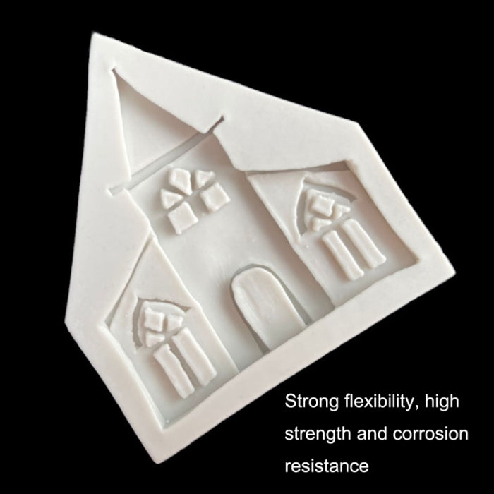 Castle Musical Silicone Mold Chocolate Fondant Cake Decor, Style:, Specification: Triangle