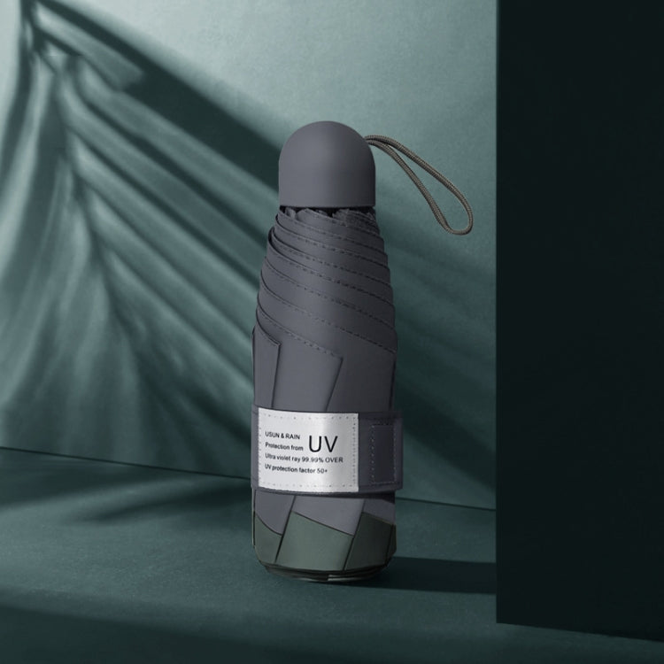 LY-0621 Five-Fold Six-bone Umbrella Simple Black Glue Sunscreen Umbrella, Six-bone Turmeric, Six-bone Midsummer Pink, Six-bone Haze Blue, Six-bone Matcha Green, Six-bone Navy, Six-bone Ink Green