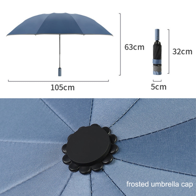 YL020 Folding Sun Umbrella Black Glue Sunscreen Anti-ultraviolet Car Special Reverse Umbrella, Dark Night Green, Ruby Red, Navy, Mustard Green, Dark Blue, Turquoise, Stainer Black, Midsummer Pink