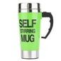 FX-589 400ml 304 Stainless Steel Automatic Stirring Coffee Cup, Green, White, Red, Yllow, Black, Blue