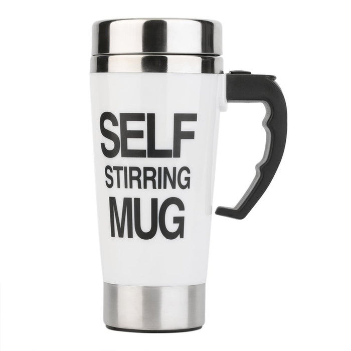 FX-589 400ml 304 Stainless Steel Automatic Stirring Coffee Cup