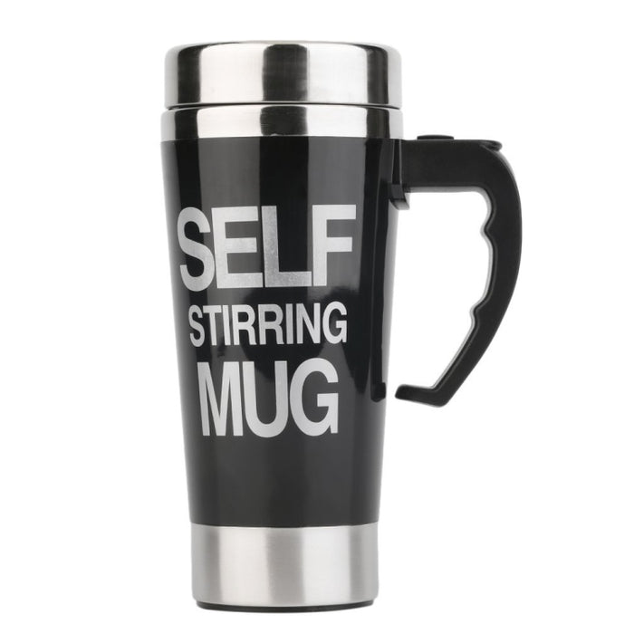 FX-589 400ml 304 Stainless Steel Automatic Stirring Coffee Cup