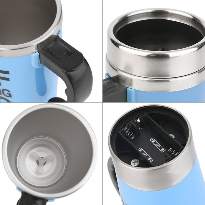 FX-589 400ml 304 Stainless Steel Automatic Stirring Coffee Cup