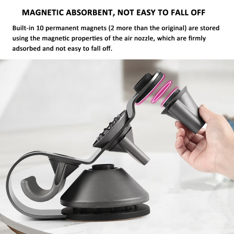 For Dyson Supersonic Hair Dryer Stand Holder With Cable Storage Function, Stored 4 Attachment