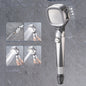 Pressurized Shower Head Four-speed Handheld Shower Set,Style:, Pink Blue, Navy Blue, Electroplating  Silver, Electroplating White, Electroplated Silver Filter Type, Electroplating White Filter, Black Filter Type, Silver Black Filter Type, Pink Blue Fil...