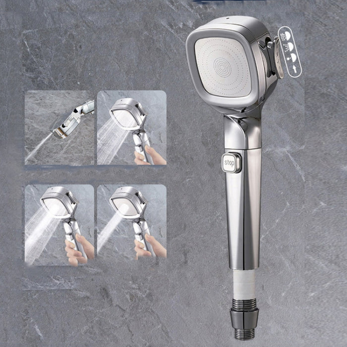 Pressurized Shower Head Four-speed Handheld Shower Set,Style: