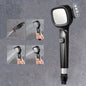 Pressurized Shower Head Four-speed Handheld Shower Set,Style:, Pink Blue, Navy Blue, Electroplating  Silver, Electroplating White, Electroplated Silver Filter Type, Electroplating White Filter, Black Filter Type, Silver Black Filter Type, Pink Blue Fil...