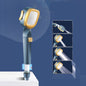 Pressurized Shower Head Four-speed Handheld Shower Set,Style:, Pink Blue, Navy Blue, Electroplating  Silver, Electroplating White, Electroplated Silver Filter Type, Electroplating White Filter, Black Filter Type, Silver Black Filter Type, Pink Blue Fil...