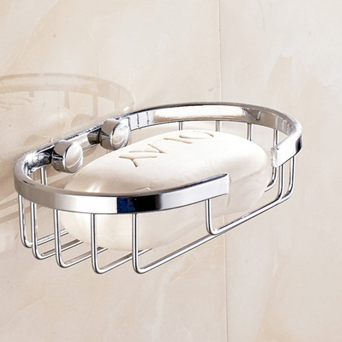 Stainless Steel Wall-Mounted Bathroom Soap Storage Rack